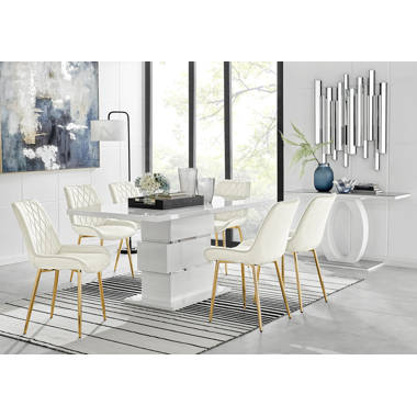 White tile top kitchen store table and chairs